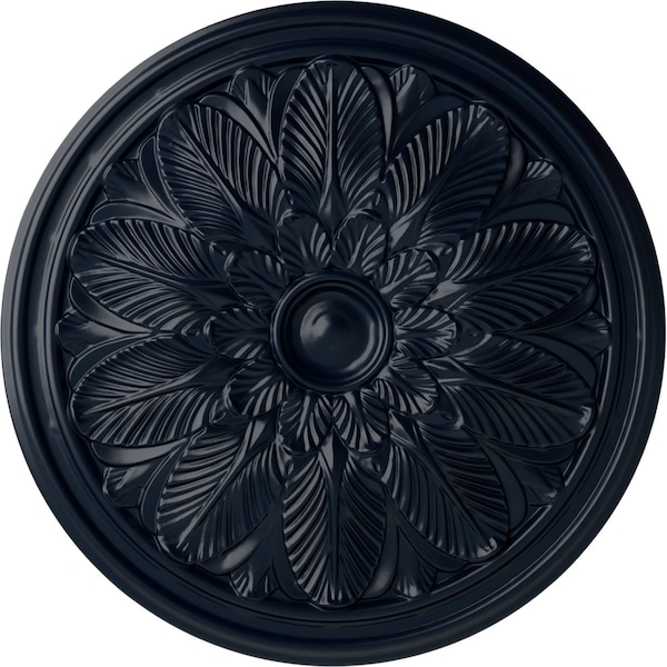 Ekena Millwork Bordeaux Ceiling Medallion (Fits Canopies up to 3 1/4"), 22 5/8"OD x 1 3/4"P, Midnight Dream CM22BOMDF - main